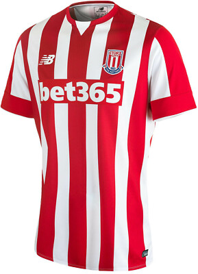 MEN'S FC STOKE CITY 2015/2016 HOME SOCCER FOOTBALL SHIRT JERSEY