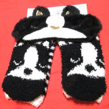 Youth Girls One Sz Fits Most-boston terrier Eye Mask/ crew Sock Set-blk/white-N