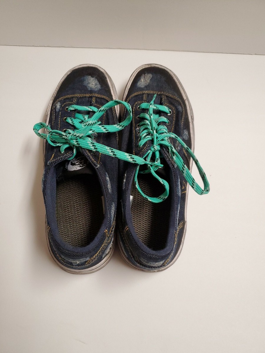 Diesel Indigo Blue S- Flip Low Eagle Stitch Sneakers Women's