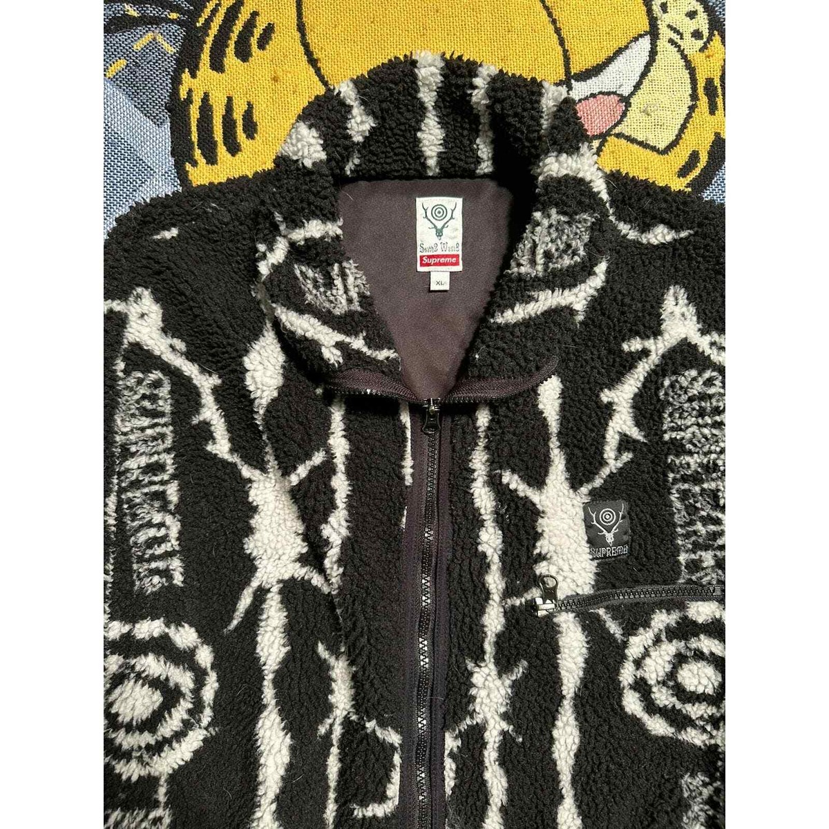 Vintage Supreme x South2 West8 Fleece Barbed Wire jacket | eBay