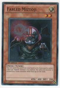 Fabled Miztoji - HA03-EN005 - Super Rare - 1st Edition x3 - Near Mint