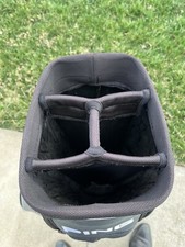 Ping Explore 4-Way Top Divider Golf Cart Bag Single Strap Black Silver W/RC