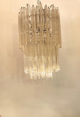 Mid Century Hollywood Regency Venini Murano Crystal Prism Italian - Main Image