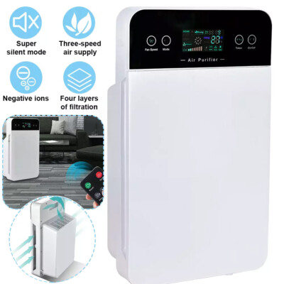 Home True HEPA Air Purifier Large Room Air Cleaner for Allergies Smoker Pet Dust