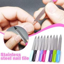 Small Stainless Steel Nail Files Manicure Pedicure Tool Lot D4