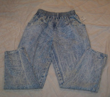 Vintage Fancy Props Pull On Denim Pants - Size 12P - New with Tag