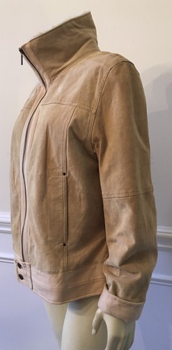 Colebrook Suede Jacket WN SZ XL Quilted Lining W/ Faux Fur Collar Pockets/Band - Picture 3 of 12
