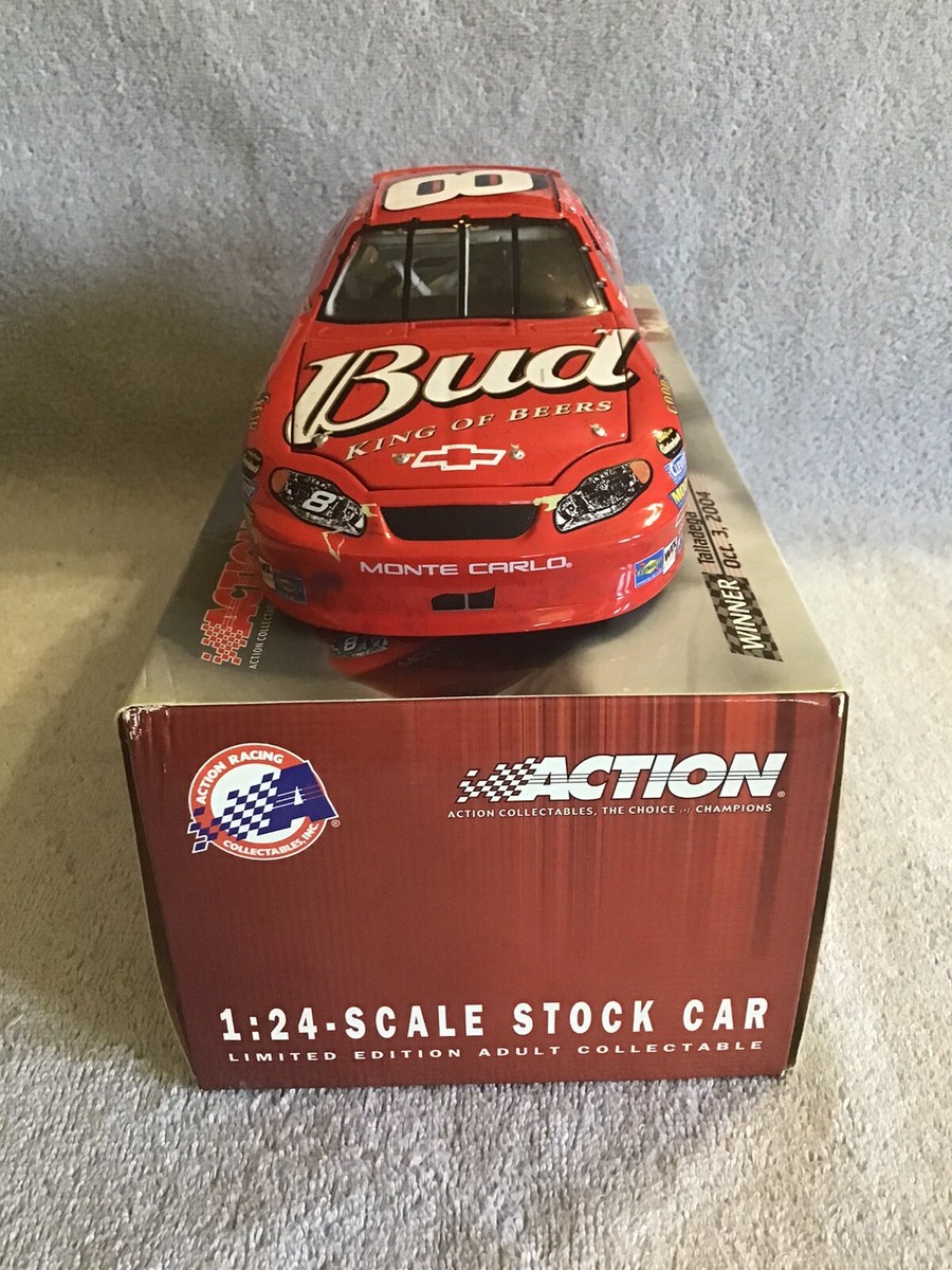 2004 Action DALE EARNHARDT JR #8 Budweiser RACED TALLADEGA WINNER