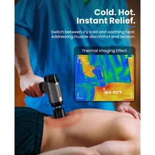 BOB AND BRAD T2 Pro Massage Gun with Heated & Cooling For Athletes Muscle Relief