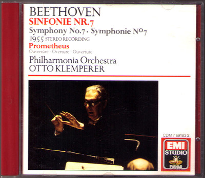 Otto KLEMPERER: BEETHOVEN Symphony No.7 Prometheus CD Sinfonie  
