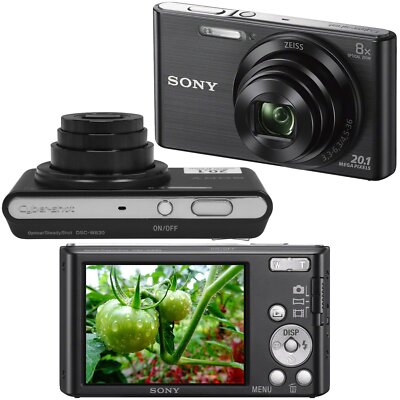 Sony DSC-W830 CyberShot 20.1MP Digital Camera 8x Optical Zoom English Language