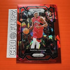 2023-24 Panini Prizm Prizms Red Ice #30 Pascal Siakam Toronto Raptors