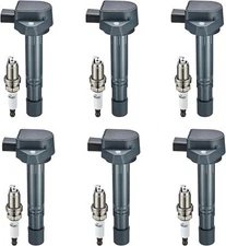 UF400 Ignition Bobinas & Spark Plug Set For 2003 2005 2006 2008 Honda Pilot 3.5L