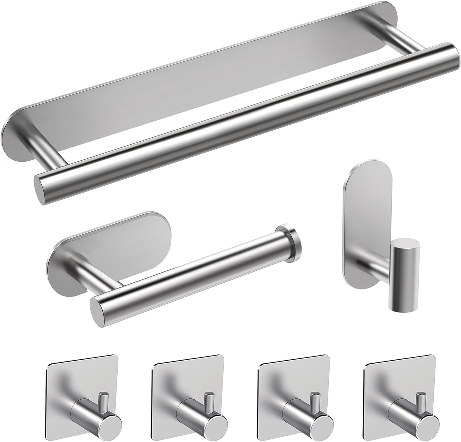 Porta Asciugamani Bagno,7Pcs Alta Qualità Adesivo Bagno Porta Carta Igienica Set