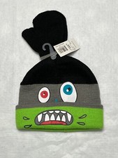 Boys 2 Piece Youth Beanie Mitten Set-OSFM