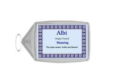 Schlüsselanhänger Albi personalisiert Name Bedeutung