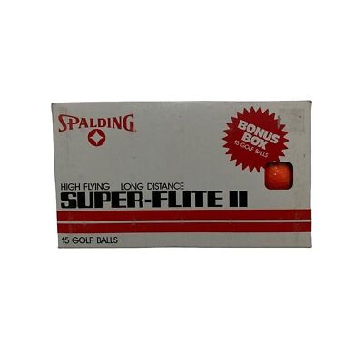 Spalding Golf Balls 15 Pack High Flying Long Distance Super-Flite II Bonus Box