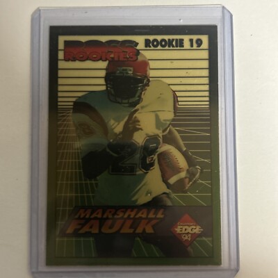 Marshall Faulk 1994 Collector's Edge Football Boss Rookies Card # 19