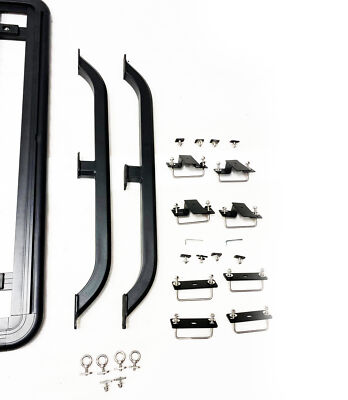 Black Horse SPIKE Cargo Platform Side Rail Black Fits 2005-2024 Nissan Frontier