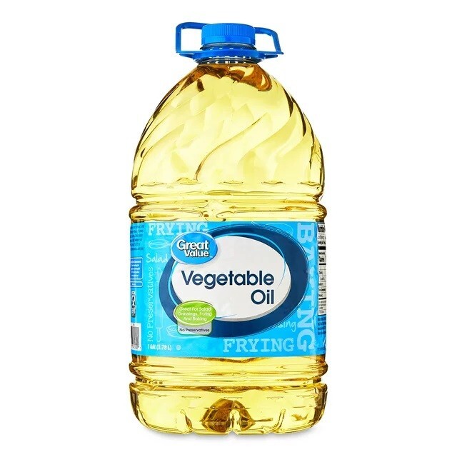 Great Value Vegetable Oil, 1 Gallon IDEAL IJL