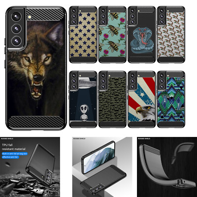 Case For [Samsung Galaxy S22 Plus +][Flex TPU Fiber SET15] Matte Slim Flexible