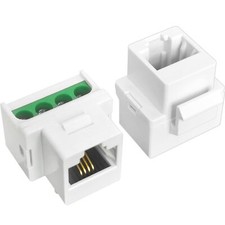 2Pack RJ11 Screw Jack CAT3 Telephone Keystone Jack with Screw Terminal on Bre...