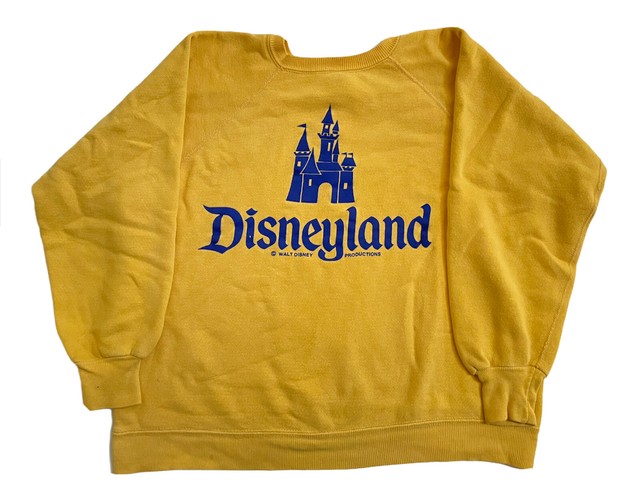 yellow retro disneyland hoodie