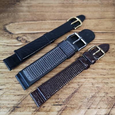 Lot of 3 Vintage Apollo Wrist Watch Straps New Old Stock (AL22)