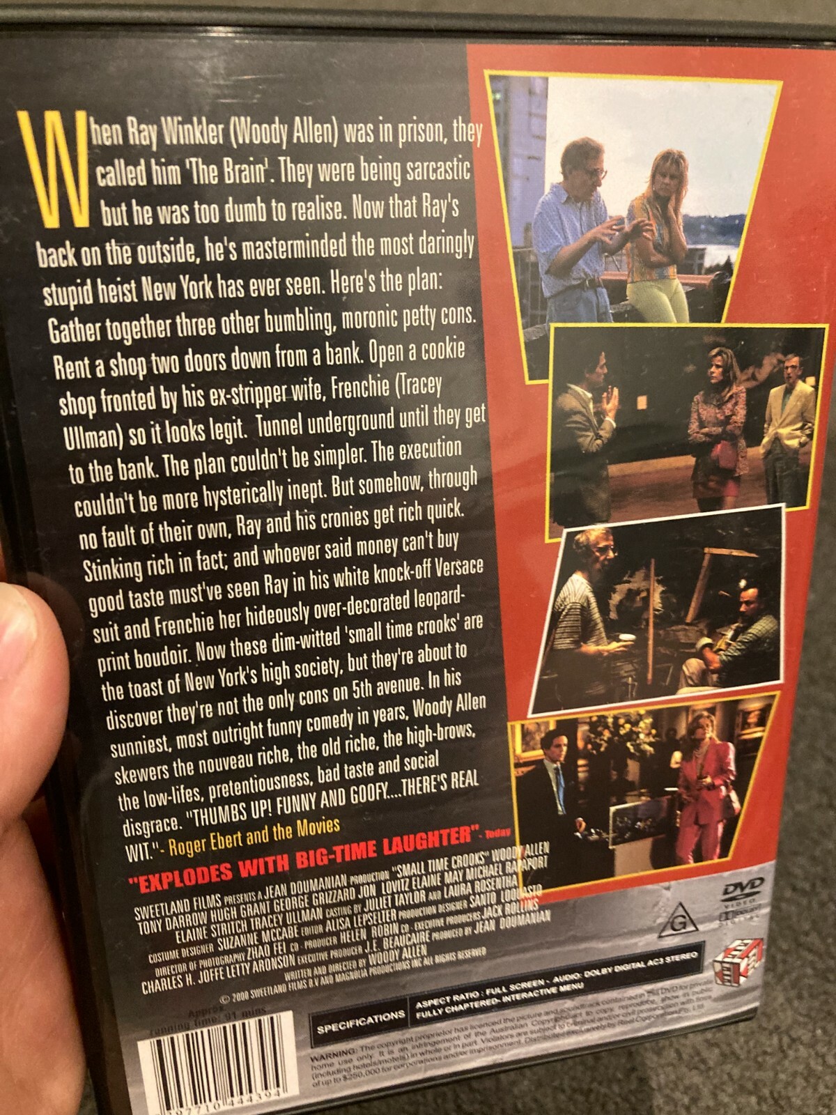 Small Time Crooks region 4 DVD (2000 Woody Allen comedy movie