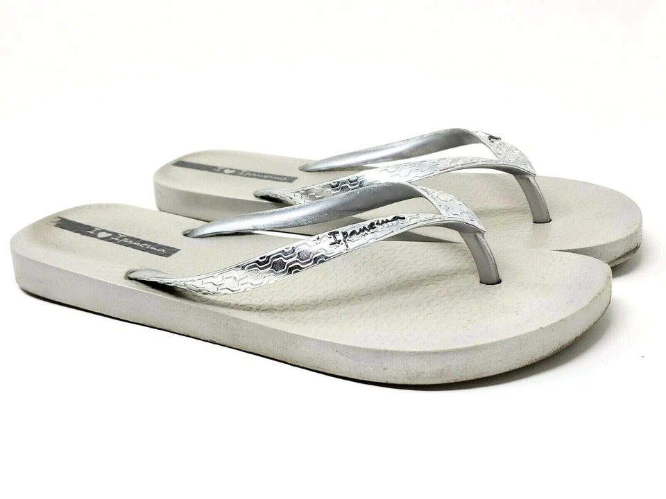 Chanclas Ipanema plateadas glamurosas para mujer - talla 8 Foto 3 de 4