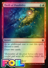 x1 Thrill of Possibility FDN Foundations MTG 210 FOIL COMMON M/NM 1x