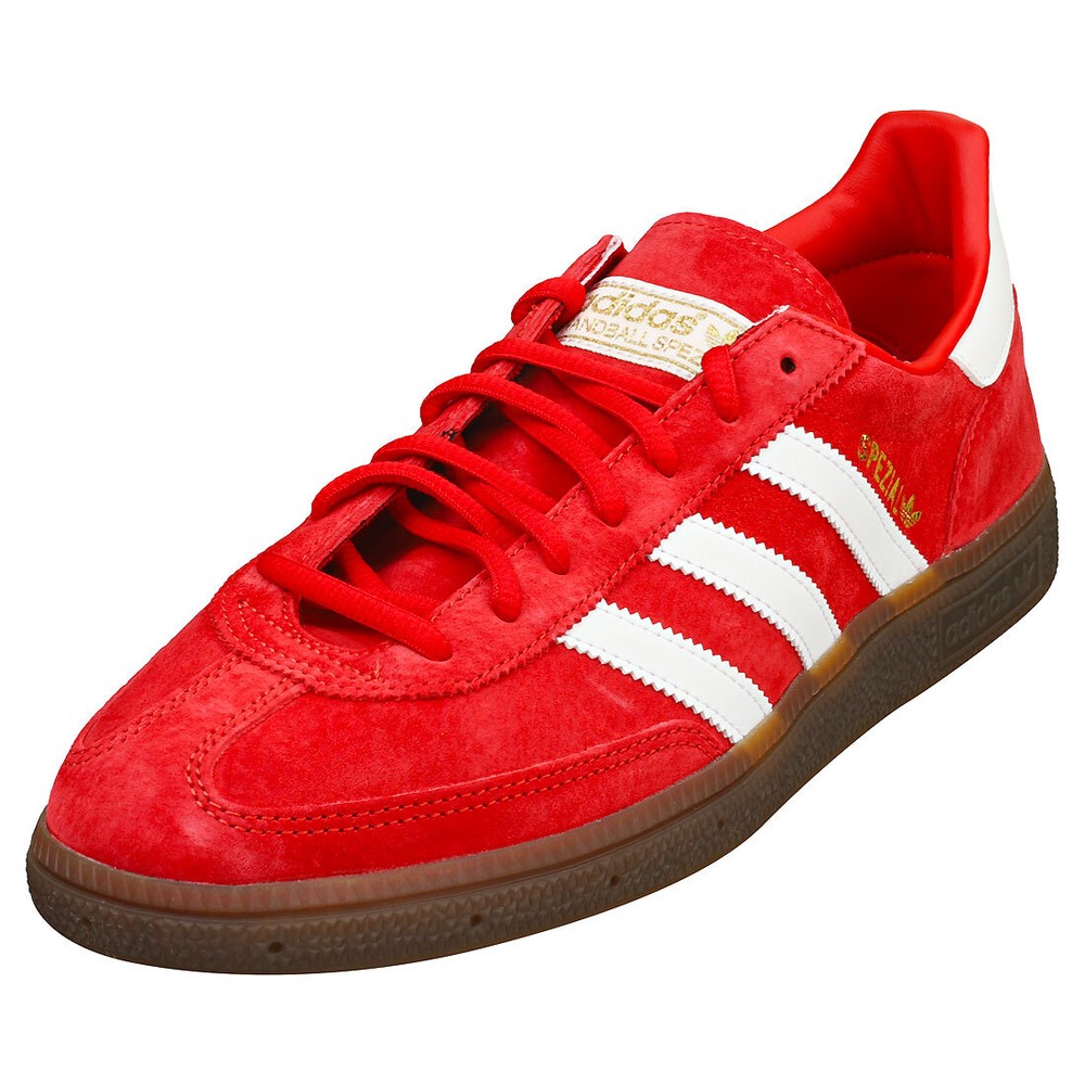 adidas Handball Spezial Mens Casual Trainers in Red White