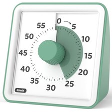 Visual Timer for Kids, 60-Minute Countdown Timers for Classroom Office Green
