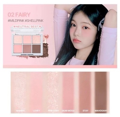 2aN Better Me 6-Color Eye Palette (Shade 02 Fairy) Fresh Exp 03/29 K-beauty