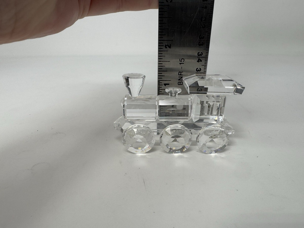 Swarovski Silver Crystal Train Locomotive Small Figurine W