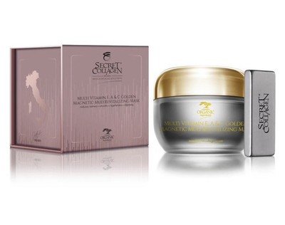 Secret Collagen Multi Vitamin E, A, C Golden Magnetic Mud Mask NEW 