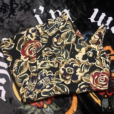 Ann Taylor 100% Silk Floral Sheath Dress Sleeveless Black Multi-Color Size 2