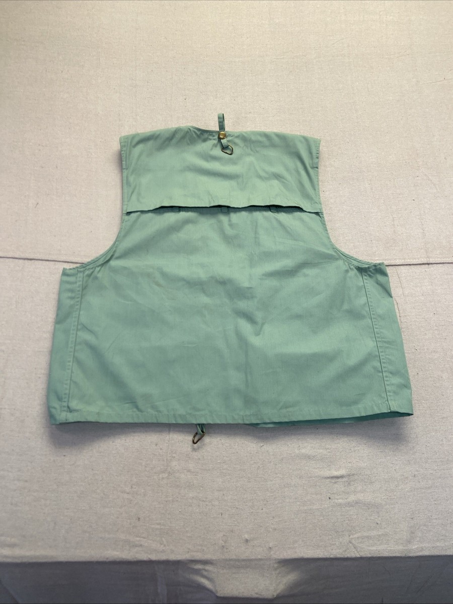 ウェア World Famous Fishing Vest NO.6303 S World Famous Deluxe Fishing Vest Men's L Green Vintage 70's