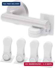 Child Proof Door Lever Lock 4-Pack - Door Handle Lock - 3M Adhesive - Mi