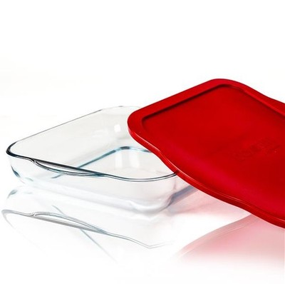 Auflaufform Glas mit Deckel Eckig Groß Lasagneform Borcam