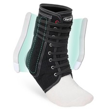 1 PCS Lace Up Ankle Brace Women Men Quick Adjust Metal Plastic Stabilizer XL