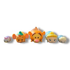 Disney Tsum Tsum Vinyl Figures Lot of 5 Figures Tigger Elsa Cinderella Daisy Gus