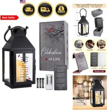 Memorial Lantern Sympathy Gift for Loss of Loved One Tabletop LED Candle