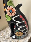 Vtg Rare Mcm Retro Cat Talavera Figurine 13” — photo 3