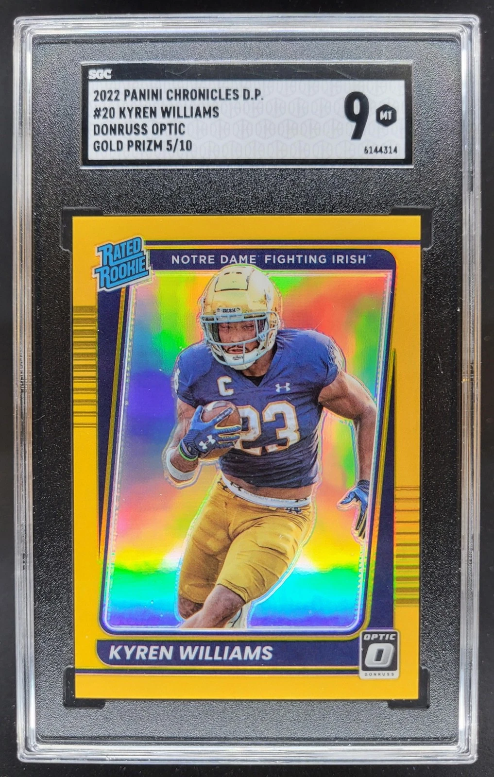 Kyren Williams Panini Chronicles Draft Picks Donruss Optic #20 Gold