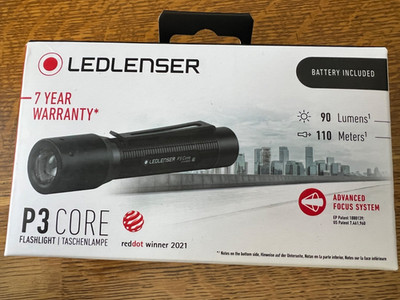 LedLenser P3 Core flashlight new in box