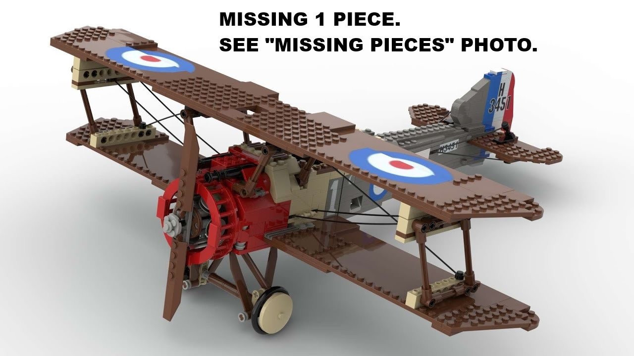 LEGO Sculptures 3451 Sopwith Camel - NEW IN SEALED BAGGIES - NO BOX BB