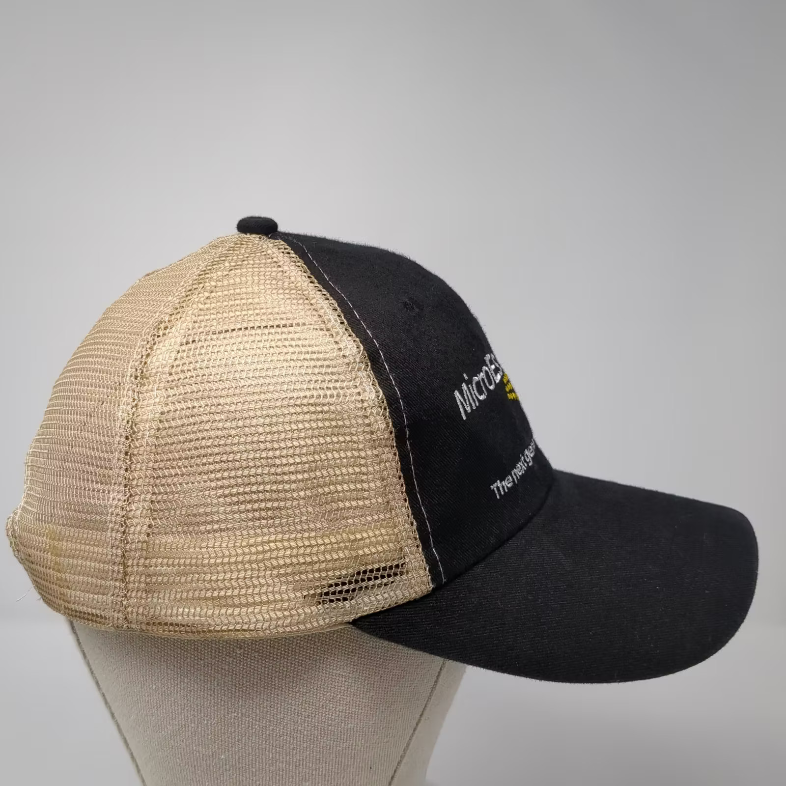 MicroEssentials Fertilizer Trucker Hat Black Beig… - image 5