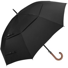G4Free 52/62inch Golf Umbrella Windproof Large Stick Umbrella Wooden Handle ...