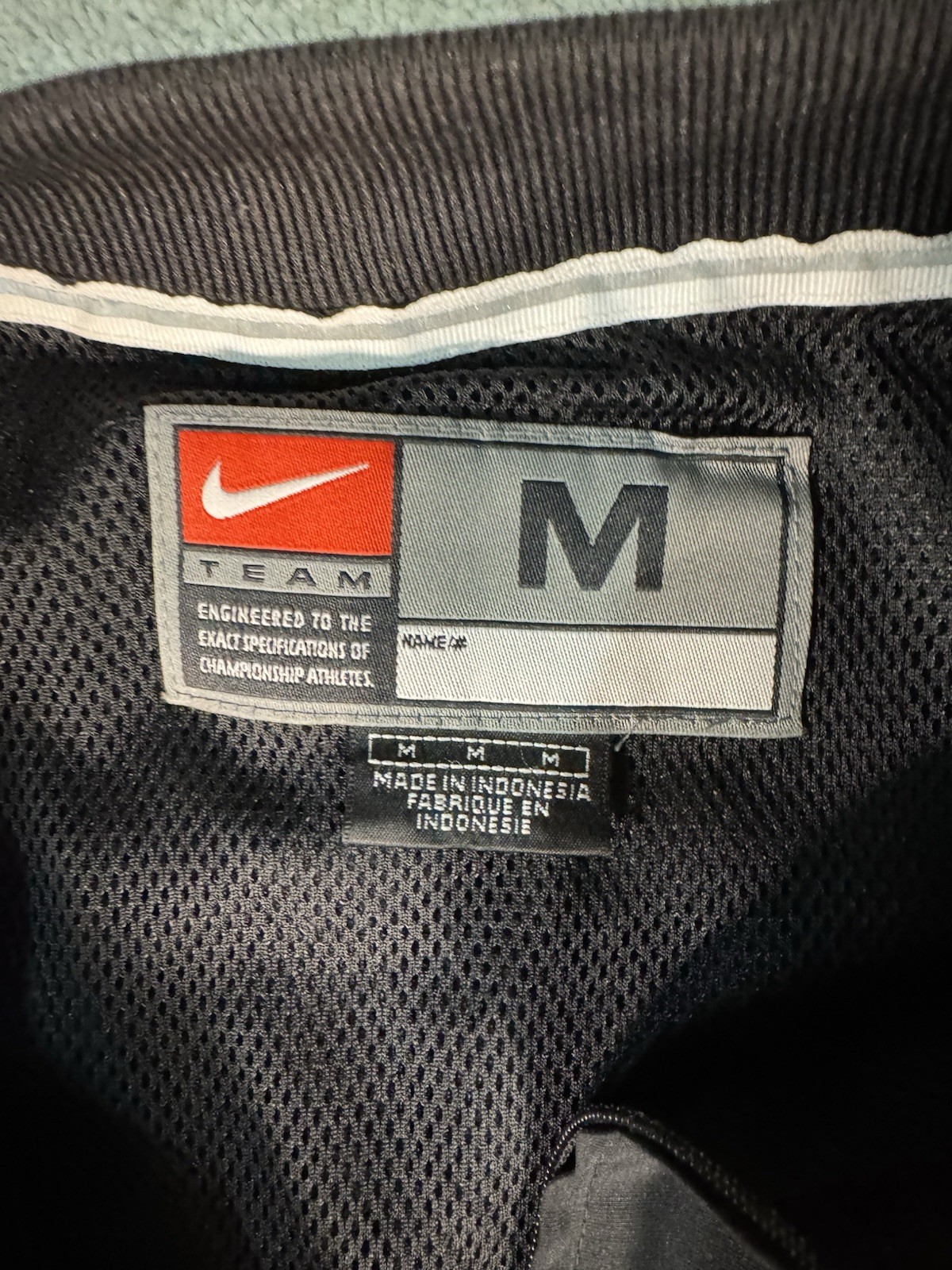 SACAI X NIKE Nike Wake Forest Demon Deacons nero 1 4 zip pullover giacca a vento media